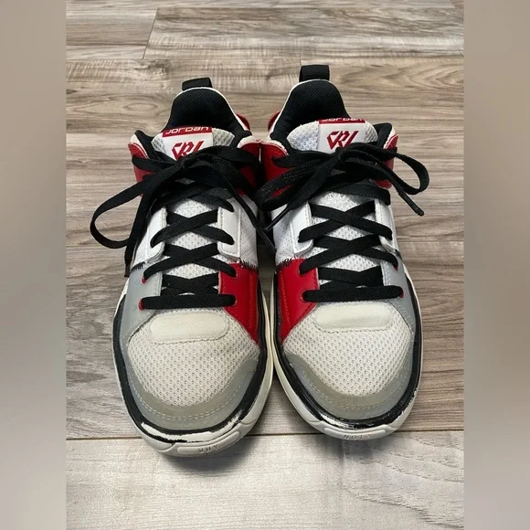 Nike Air Jordan One Take 5 Basketball Shoes White Black Red Youth Size 5 Unisex - Picture 2 of 9